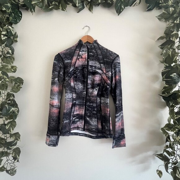 Lululemon Athletic Define Jacket Luon Azurite Poppy Multi Women’s Size 6 - Picture 1 of 10